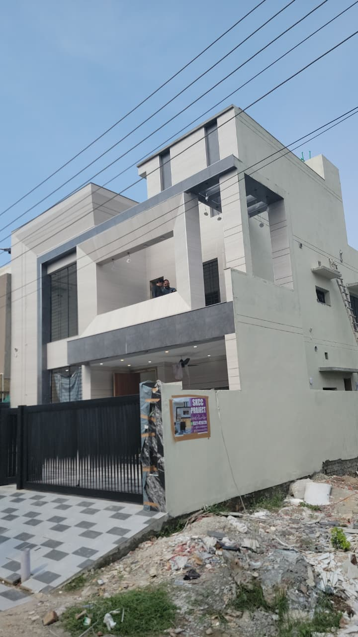 Modern house exterior painted with GREENX Paints, Lahore
